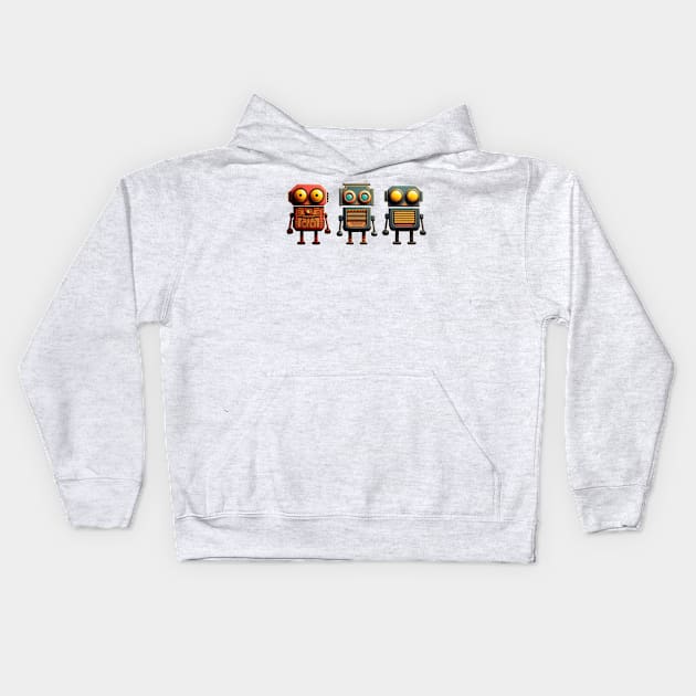 Droid Dudes Kids Hoodie by apsi